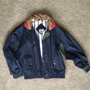 Vintage dark blue windbreaker
